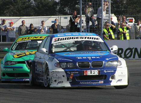 René Rasmussen i sin BMW.